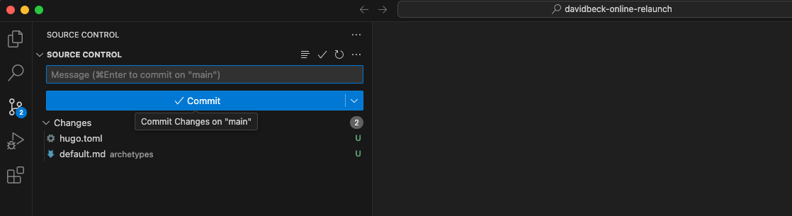 hugo_02_vscode